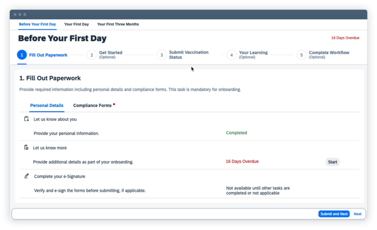 SAP SuccessFactors Onboarding Screenshot-4