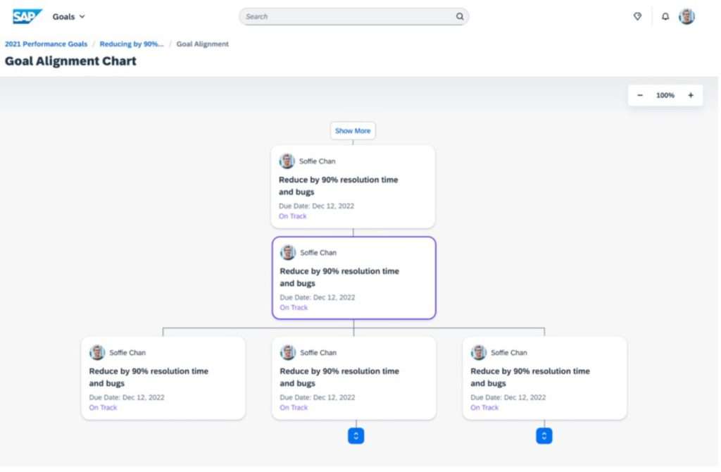 SuccessFactors 2024 Goal Plan Display in Latest Goal Management