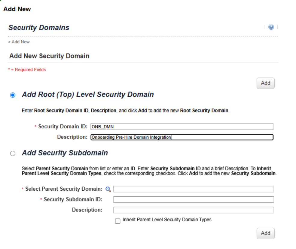 Screenshot of SAP SuccessFactors ONB 2.0 to Learning configuration